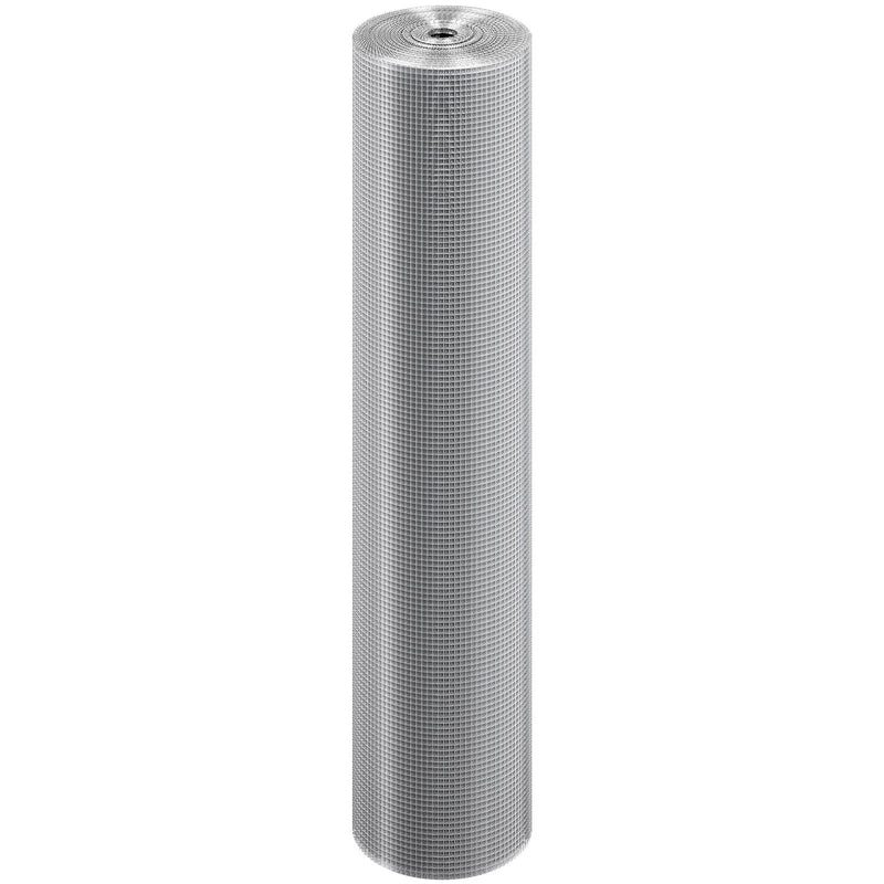 Cinkota metāla sieta rullis 0,64 cm × 91 cm × 30,5 m, 23 Gauge, karsti cinkots stieples tīkls trušu būriem, dārza un mazo grauzēju aizsardzībai
