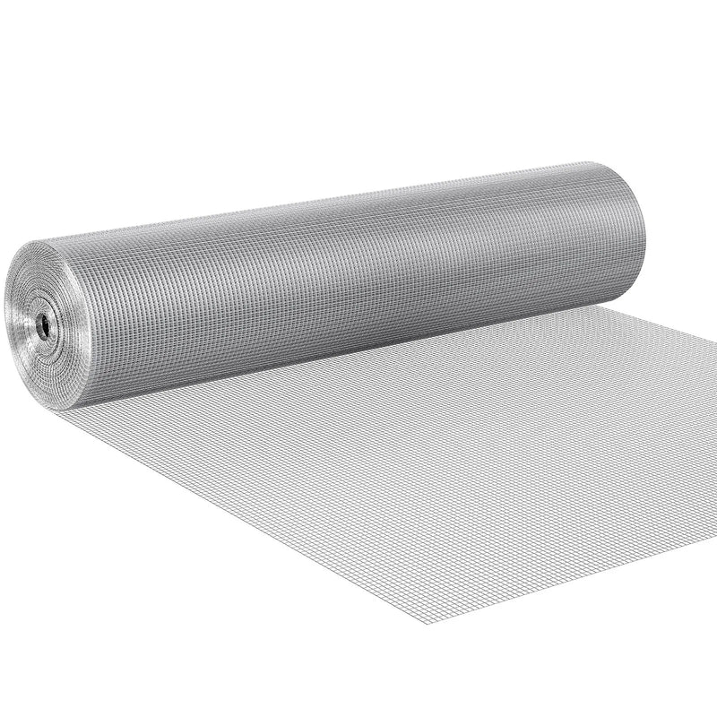 Cinkota metāla sieta rullis 0,64 cm × 91 cm × 30,5 m, 23 Gauge, karsti cinkots stieples tīkls trušu būriem, dārza un mazo grauzēju aizsardzībai