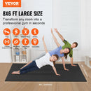 Vingrošanas paklājiņš – neslīdošs jogas paklājiņš trenažieru zālei, fitnesam, pilatēm un vingrinājumiem (2,4 × 1,8 m)