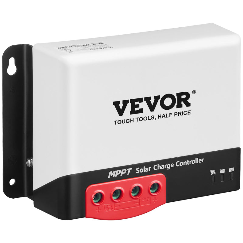 VEVOR 30A MPPT Solar Charge Controller, 12V/24V Auto DC Input, Solar Panel Regulator with Bluetooth module, 98% charging efficiency, suitable for AGM, Gel, Flooded and Lithium batteries