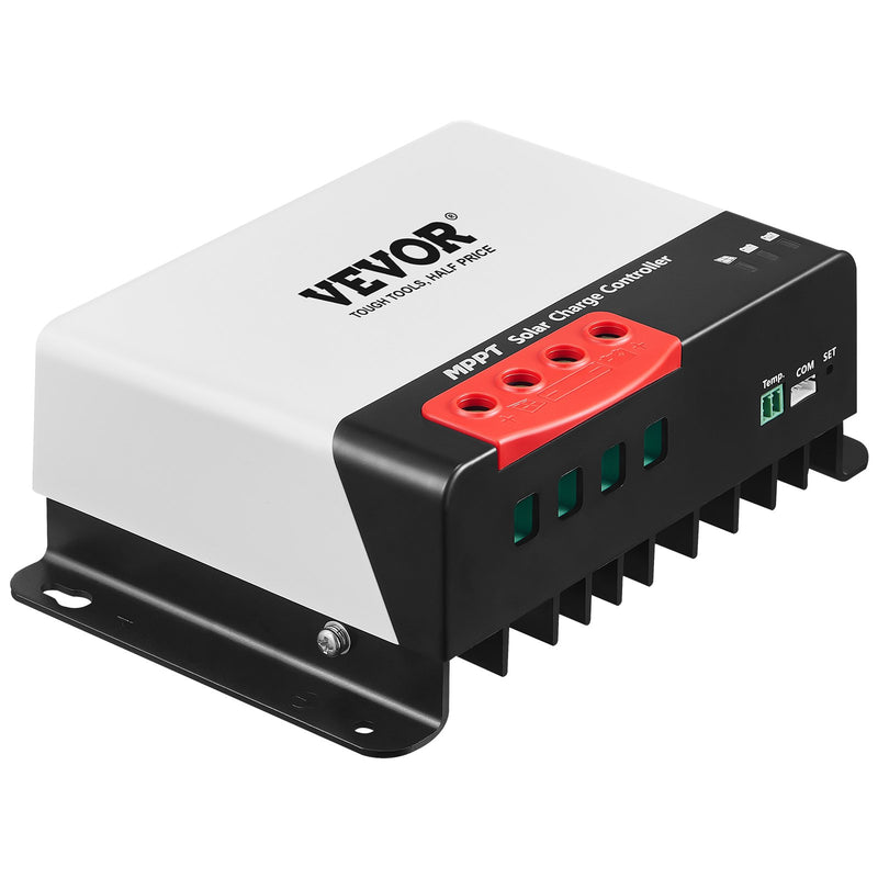 VEVOR 30A MPPT Solar Charge Controller, 12V/24V Auto DC Input, Solar Panel Regulator with Bluetooth module, 98% charging efficiency, suitable for AGM, Gel, Flooded and Lithium batteries