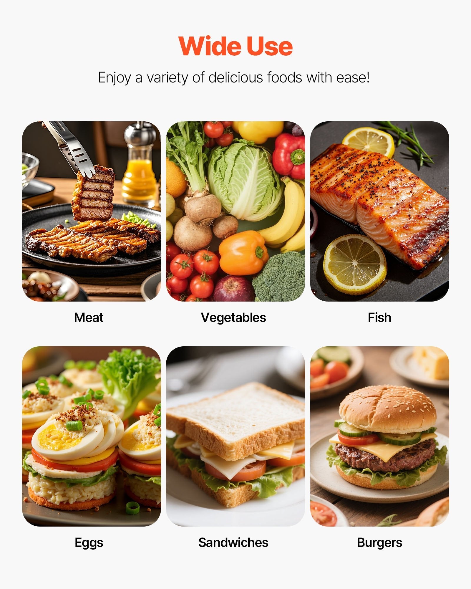 Komerciālais panini grils, 1800 W elektriskā sviestmaižu prese ar rokturi un temperatūras regulēšanu, nerūsējošais tērauds, 22 × 23 cm gluda emaljas plate, piemērots hamburgeriem, steikam un bekonam