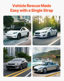 VEVOR Vilkšanas troses siksna 7 711 kg 6,1 m ar 2 āķiem