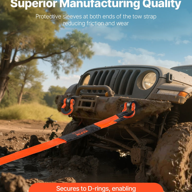 Autode pukseerimisköis/valjastus 16,3 t 9,1 m 76,2 mm raskete hädaolukordade lahendamiseks