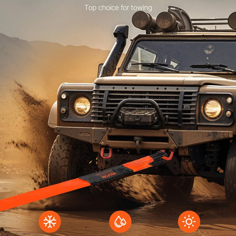 Automašīnas vilkšanas siksna 16 329 kg 2,44 m ārkārtas smagajiem darbiem