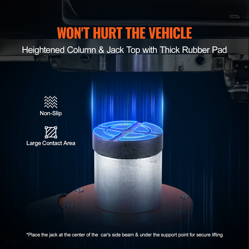 VEVOR pneumaatiline tõstuk, 3 tonni, tõstetud sambaga, sobib sõiduautodele