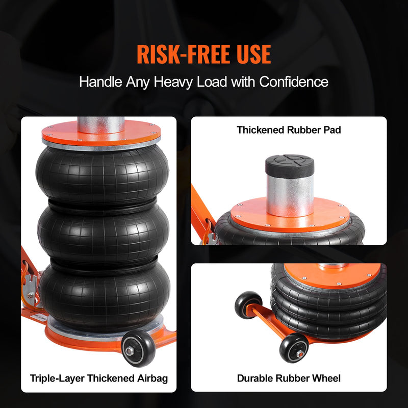 VEVOR pneumaatiline tõstuk, 5 tonni / 5000 kg, tõstetud sambaga, sobib sõiduautodele