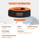 Poliestera smagās klases vilkšanas un atjaunošanas komplekts, 7,6 cm × 9,1 m, 16 329 kg, ar trīskārši pastiprinātām cilpām, 5,1 cm sakabes uztvērēju, divām 1,9 cm D-veida šaklēm un uzglabāšanas somu