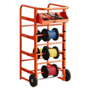 Vadu ruļļu statīvs ar 11 stieņiem — kabeļu turētājs rūpnieciskai un elektropreču tirdzniecības lietošanai