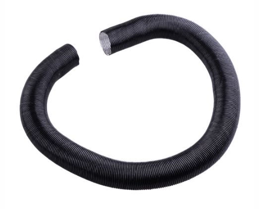 200cm Siltā gaisa caurule 75mm dīzeļa krāsniņām 5kW / 8kW, melna (Vevor un līdzīgiem dīzeļsildītājiem)