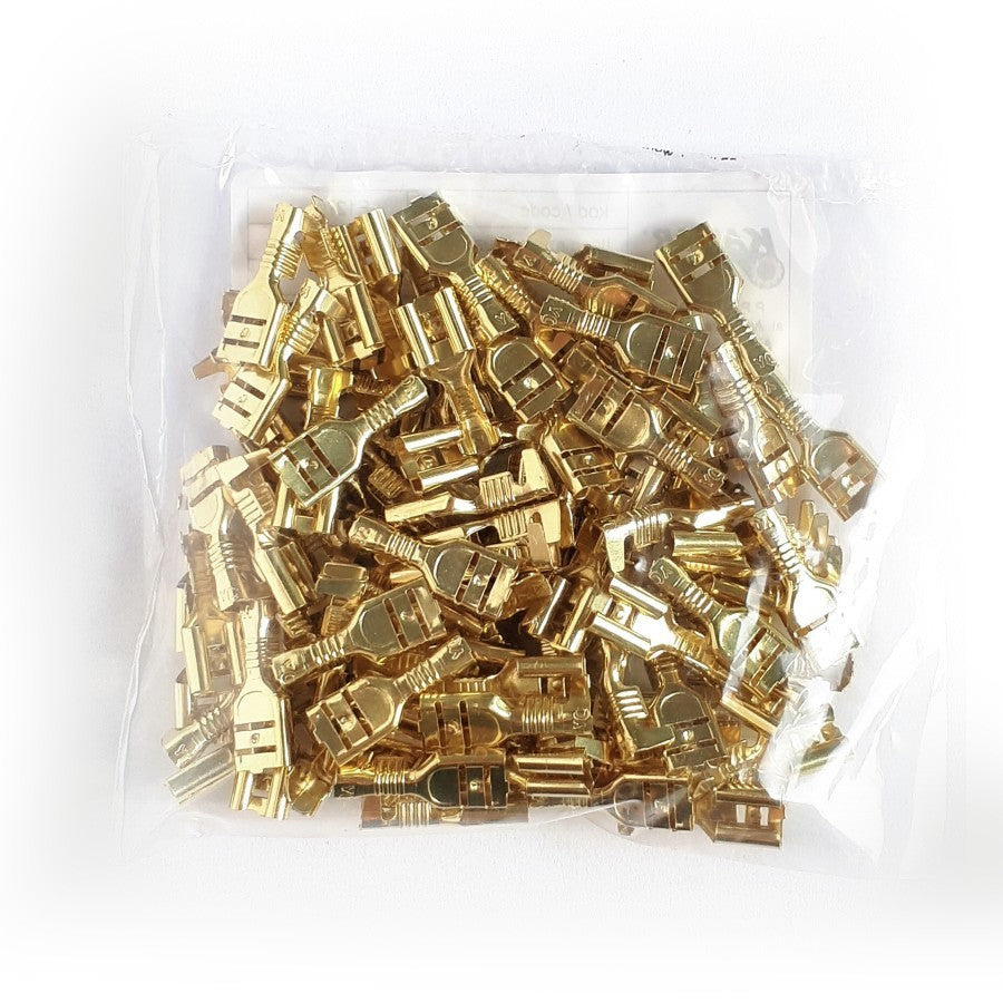 KAMAR – mātītes vadu konektori 6,4 mm, 100 gab.