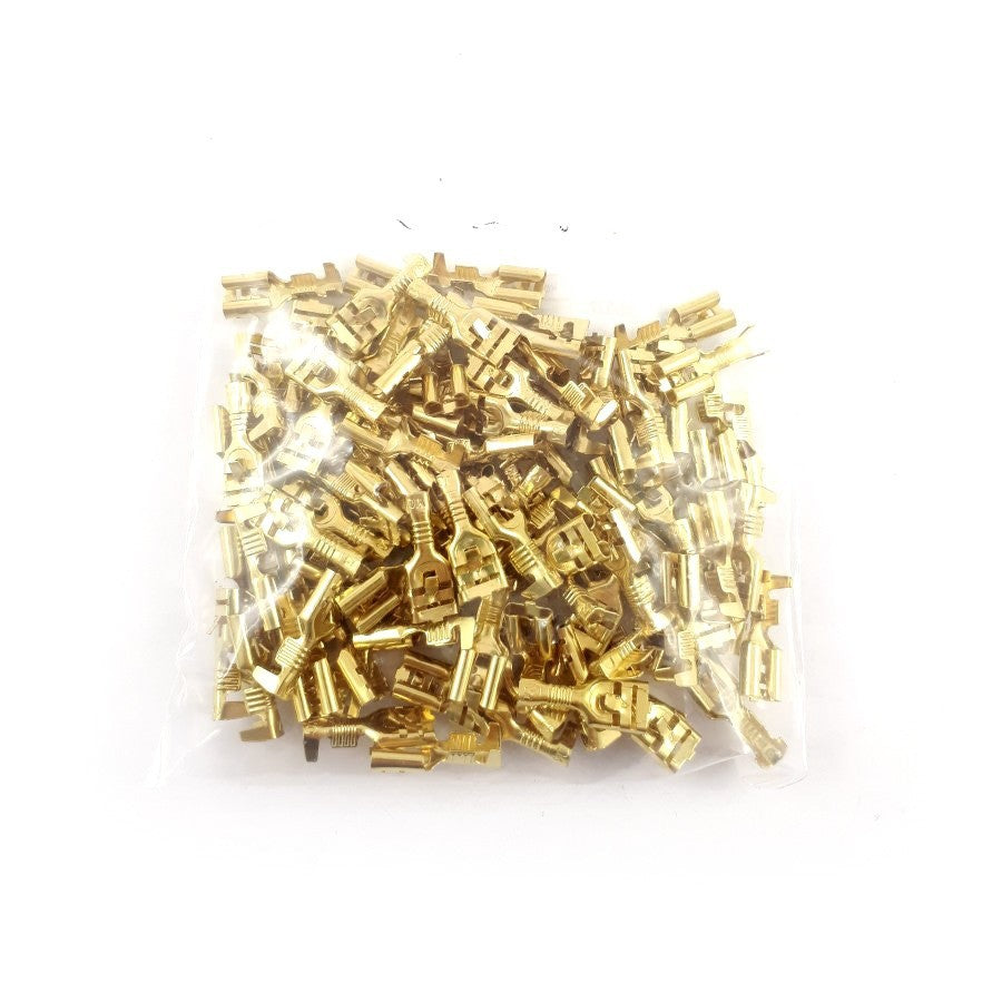 KAMAR mātes vadu konektori 6,3mm J-2,5, 100gab.