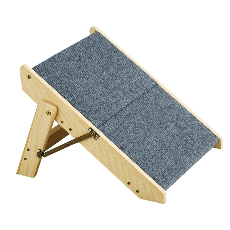 VEVOR 2-in-1 salokāmās koka suņu kāpnes/pakāpieni ar 2 pakāpieniem līdz 50 kg
