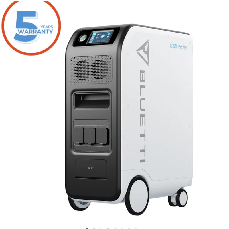 BLUETTI EP500Pro solārā portatīvā powerbanka 3000W 5100Wh