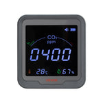 VEVOR oglekļa dioksīda (CO₂) monitors ar temperatūras un mitruma displeju, CO₂ kontrolieris ar 4,57 m NDIR sensora kabeli, pārnēsājams CO₂ sensors lietošanai pie gultas, mājās, birojā un automašīnā
