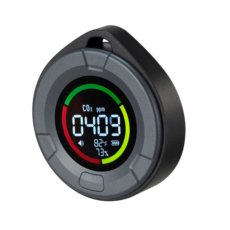 VEVOR oglekļa dioksīda (CO₂) monitors ar temperatūras un mitruma displeju, CO₂ kontrolieris ar 4,57 m NDIR sensora kabeli, pārnēsājams CO₂ sensors lietošanai ārā, mājās, birojā un automašīnā