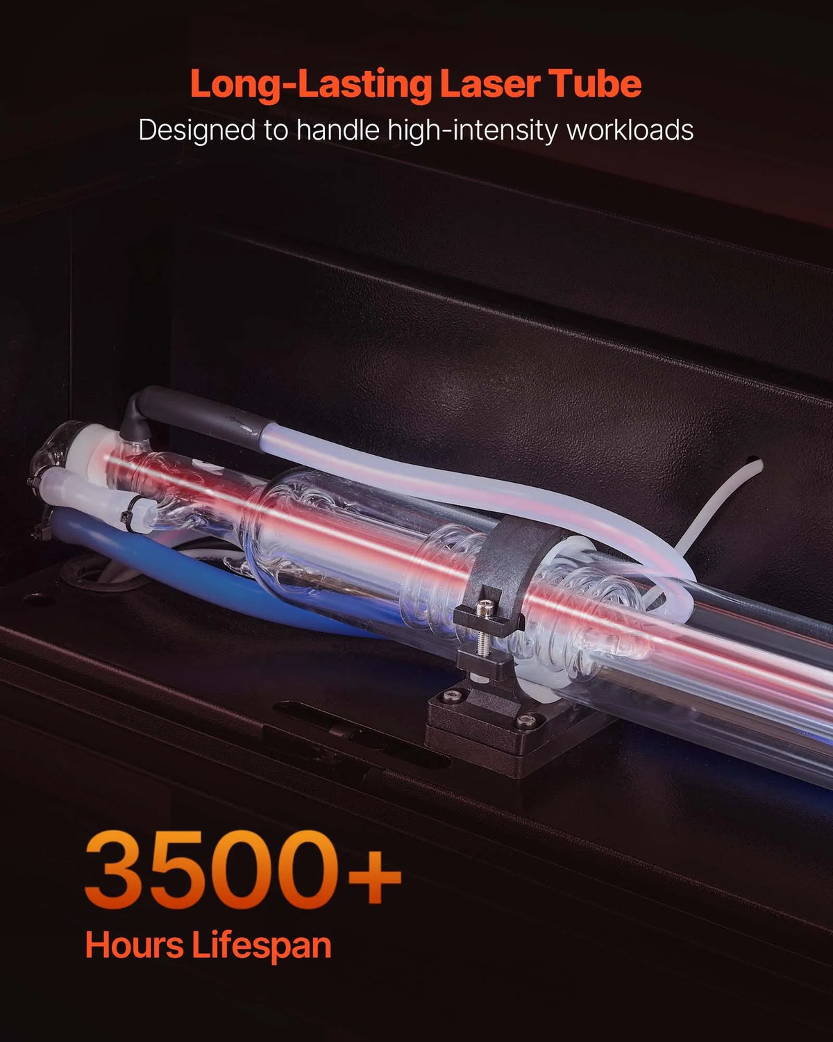VEVOR 60 W CO₂ lāzera gravēšanas un griešanas iekārta, darba laukums 600 × 400 mm, ar 4 virzienu gaisa asistenci, savietojama ar LightBurn, CorelDRAW un RDWorks, piemērota kokam, akrilam un stiklam