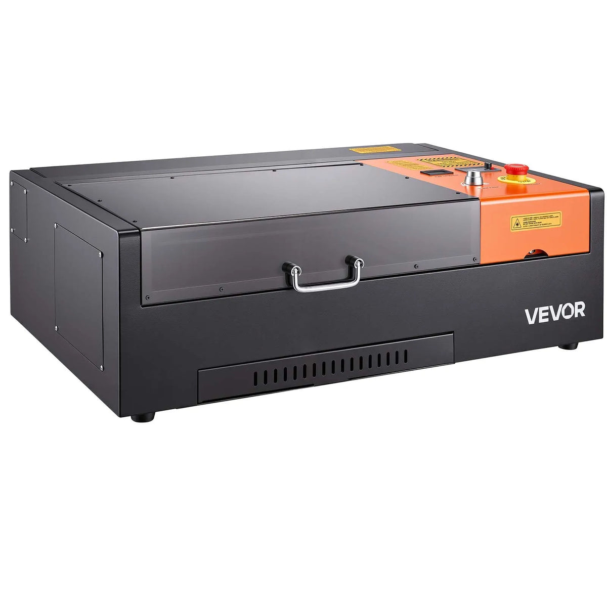 VEVOR 45 W galda CO₂ lāzera gravēšanas un griešanas iekārta, darba laukums 300 × 200 mm, ar rotācijas asi un gaisa padevi, saderīga ar LightBurn, CorelDRAW un GRBL, kokam, akrilam un stiklam