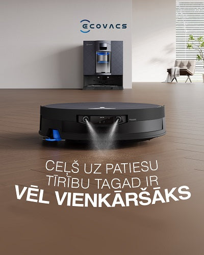 Putekļu sūcējs Robots Ecovacs DEEBOT X12 OmniCyclone, 22000Pa, FocusJet, TruePass, TruEdge 3.0