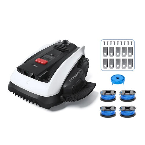 1200m_Zāles pļāvējs robots Ecovacs GOAT O1200 LiDAR PRO Care Kit, 18V, HoloScope 360 Dual-LiDAR, TruEdge Trimmer