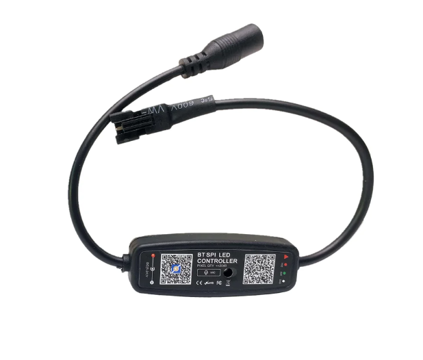WS2812B LED kontroller Bluetooth funktsiooniga, muusikafunktsioon, sisseehitatud mikrofon, 5-24V