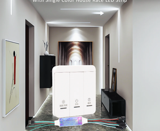 LED Smart Ribbon Controller DC 5-24V switch wireless 3 key with 8 outputs