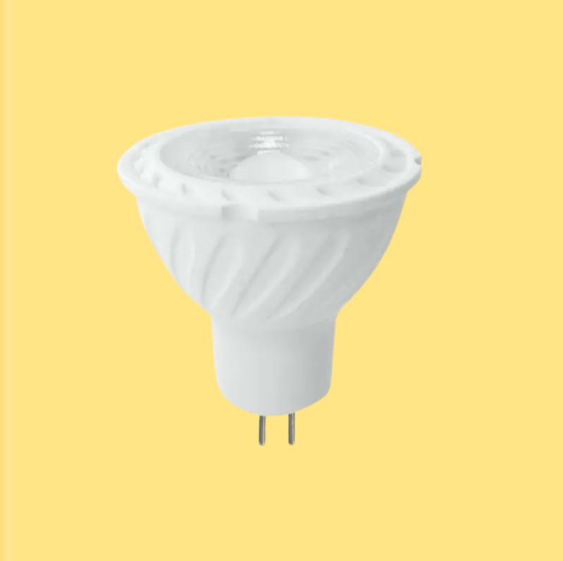 GU5.3 6W(445Lm) LED Spuldze V-TAC SAMSUNG, IP20,  DC:12V, silti balta gaisma 3000K