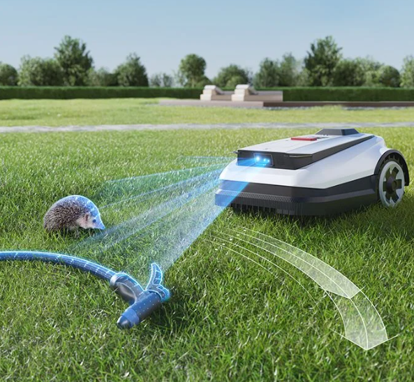 !Ecovacs GOAT A1600RTK zāles pļaušanas robots Bez ierobežojošo vadu, piemērots 1600m2 400m2/h, RTK+3D-ToF+Camera, ar 2 asmeņu blokiem (orbex)