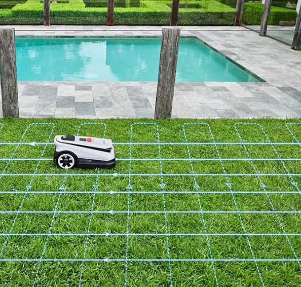 !Ecovacs GOAT A1600RTK zāles pļaušanas robots Bez ierobežojošo vadu, piemērots 1600m2 400m2/h, RTK+3D-ToF+Camera, ar 2 asmeņu blokiem (orbex)