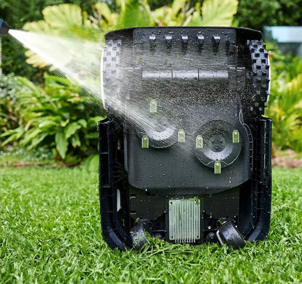 !Ecovacs GOAT A1600RTK zāles pļaušanas robots Bez ierobežojošo vadu, piemērots 1600m2 400m2/h, RTK+3D-ToF+Camera, ar 2 asmeņu blokiem (orbex)