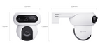 EZVIZ H90 Dual 2K (4MP+4MP) WIFI- 2,4GHz Ar 2 grozāmiem objektīviem Krāsaina nakts redzamība, cilvēka un automašīnu izsekošana, sirēna, divvirzienu audio