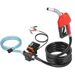 VEVOR degvielas pārsūknēšanas sūknis 12 V DC, 57 L/min, 186 W, portatīvs elektriskais degvielas sūknis ar automātisku izslēgšanās pistoli, ar ieplūdes un izplūdes šļūteni benzīnam, dīzeļdegvielai, petrolejai un metanola maisījumiem