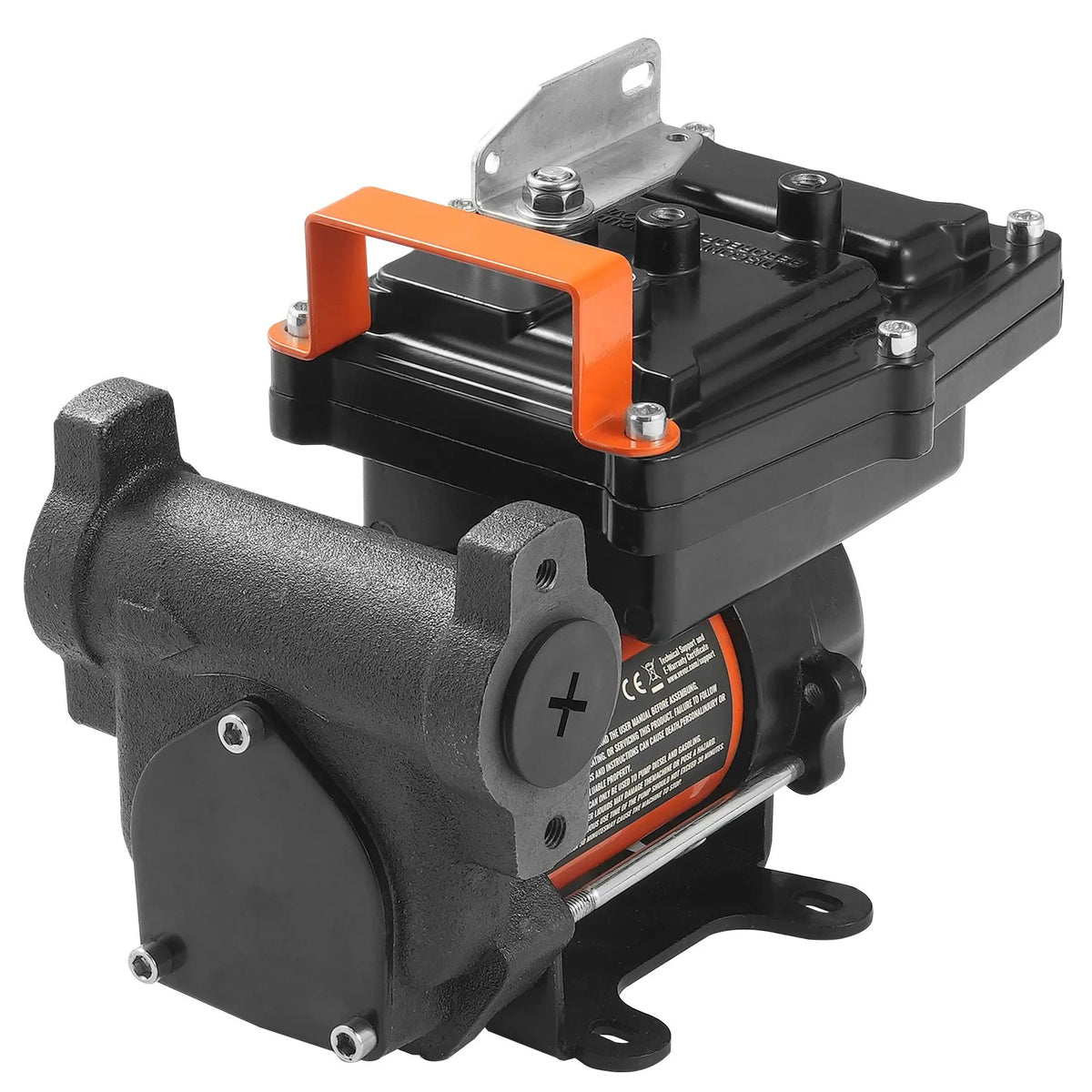 VEVOR degvielas pārsūknēšanas sūknis 12 V DC, 57 L/min, 186 W, portatīvs elektriskais degvielas sūknis ar automātisku izslēgšanās pistoli, ar ieplūdes un izplūdes šļūteni benzīnam, dīzeļdegvielai, petrolejai un metanola maisījumiem