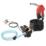 VEVOR degvielas pārsūknēšanas sūknis 12 V DC, 57 L/min, 186 W, portatīvs elektriskais degvielas sūknis ar automātisku izslēgšanās pistoli, ar ieplūdes un izplūdes šļūteni benzīnam, dīzeļdegvielai, petrolejai un metanola maisījumiem