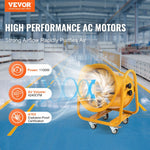 VEVOR 406.4mm Izplūdes Ventilators Pūtejs ar 5m Strāvas Vadu - Pārnēsājams Industrijas Ventilators