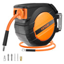 Gaisa šļūtenes spole, ievelkama, 9,53 mm, 15 m, hibrīda, ar korpusu, 20 bar / 300 PSI