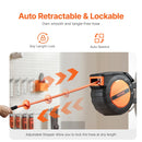 Gaisa šļūtenes spole, ievelkama, 9,53 mm, 15 m, hibrīda, ar korpusu, 20 bar / 300 PSI