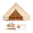 VEVOR Canvas Bell Tent, 4 Season 3 m Jurt Tent koos pliidipordiga, hingav, kuni 4 inimest, pere telkimine, väljas jahti ja pidusid
