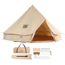 VEVOR Canvas Bell Tent, 4 Season 3 m Jurt Tent koos pliidipordiga, hingav, kuni 4 inimest, pere telkimine, väljas jahti ja pidusid