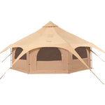 Палатка VEVOR Canvas, 4 сезона 5 м с отверстием для плиты, дышащая юрта на 8 человек, семейный кемпинг, охота на природе и вечеринки