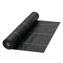 VEVOR Nezāļu ierobežošanas ainavu audums 0,91 x 91,4 m, 197 g/m² pastiprināts austs ģeotekstils dārzam un terasei, melns