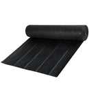 VEVOR Nezāļu ierobežošanas ainavu audums 0,91 x 91,4 m, 197 g/m² pastiprināts austs ģeotekstils dārzam un terasei, melns