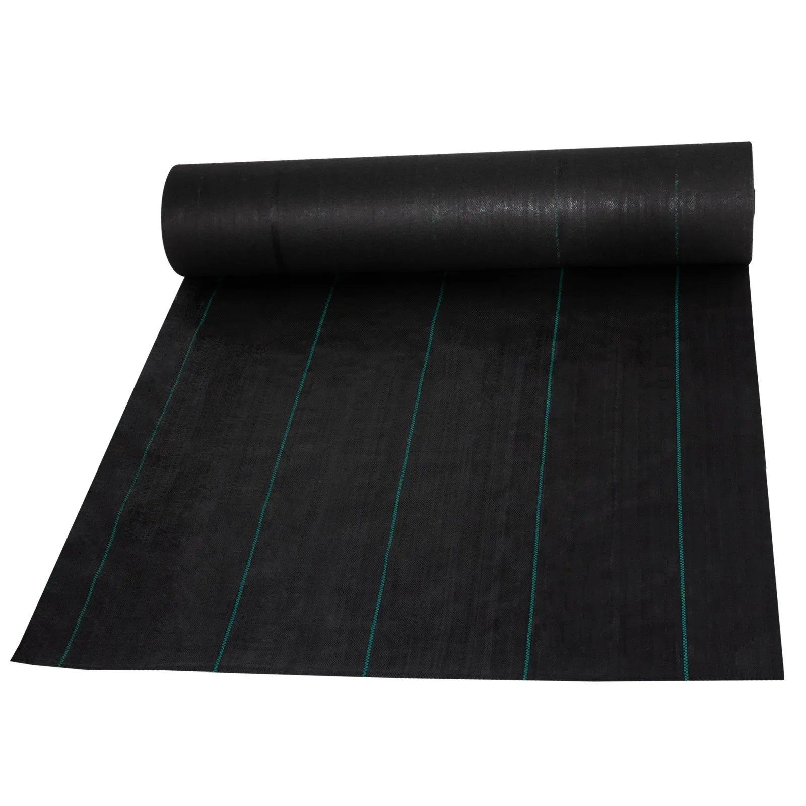 VEVOR Nezāļu ierobežošanas ainavu audums 0,91 x 91,4 m, 197 g/m² pastiprināts austs ģeotekstils dārzam un terasei, melns