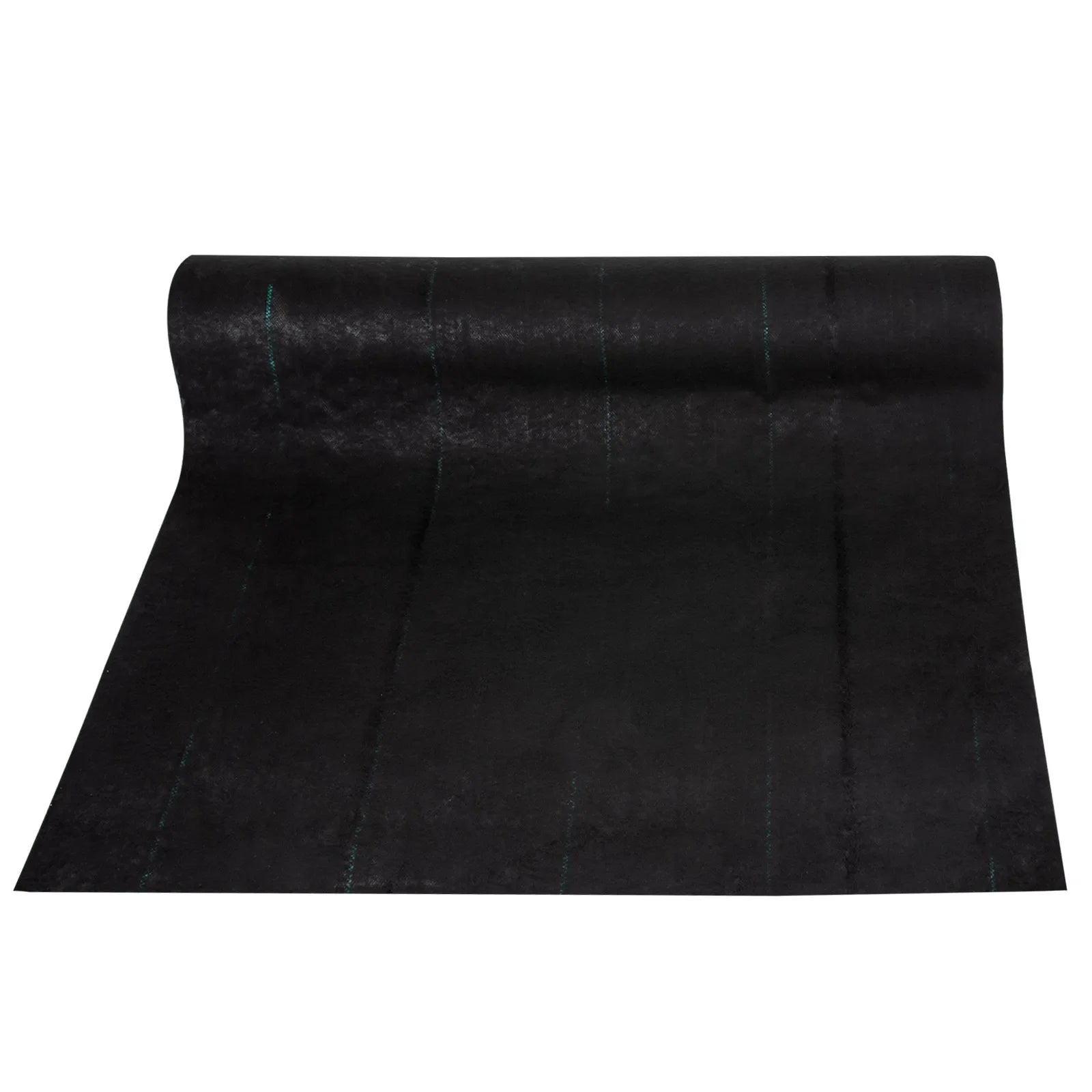 VEVOR dārza pretnezāļu ģeotekstila audums 197 g/m², 120 × 3048 cm, smagas noslodzes ainavu segums dārza zemes pārklājumam, melns