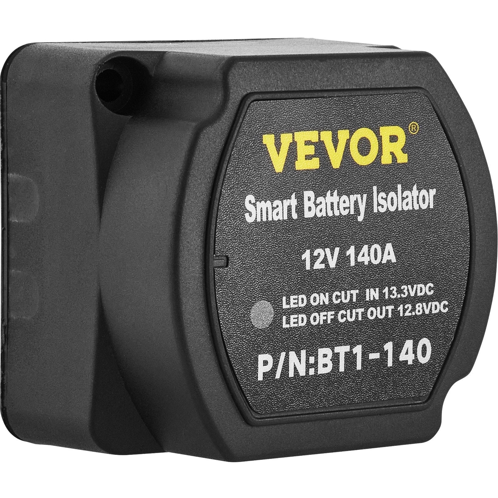 VEVOR automātiska divu akumulatoru atdalīšanas sistēma, 12 V, ar 140 A sprieguma jutīgo releju (VSR) un 6 m kabeli, saderīga ar kemperiem, laivām, automobiļiem, kravas un apvidus transportlīdzekļiem
