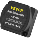 VEVOR Dual Battery Charging Relay Kit, 12V, 4 m, automaatne aku eraldaja komplekt 140A pinget tundva releega (VSR), sobib matkaautodele, paatidele, autodele, veoautodele, matkaautodele, jahtidele, ATV-dele, UTV-dele ja töökodadele.