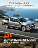 VEVOR dzinēja motora balstu nomaiņas komplekts, 2 gab., priekšējais kreisais un labais balsts, saderīgs ar Chevrolet Silverado 1500 2014–2018, 5,3 l V8, OE 84175582 un 84175583 nomaiņa