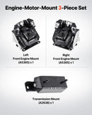 VEVOR dzinēja un transmisijas balstu komplekts, 3 gab., saderīgs ar 2007–2013 Chevrolet Silverado 1500 5.3L V8, OE nomaiņa A5365, A5365, A2638, nodrošina drošu un stabilu balstu.