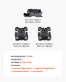 VEVOR dzinēja un transmisijas balstu komplekts, 3 gab., saderīgs ar 2007–2013 Chevrolet Silverado 1500 5.3L V8, OE nomaiņa A5365, A5365, A2638, nodrošina drošu un stabilu balstu.