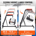 Кресло-коляска VEVOR High Auto Repair Wheelchair, регулируемая 126-192 см, 181 кг, 4 поворотных колеса, складная, сверхпрочная